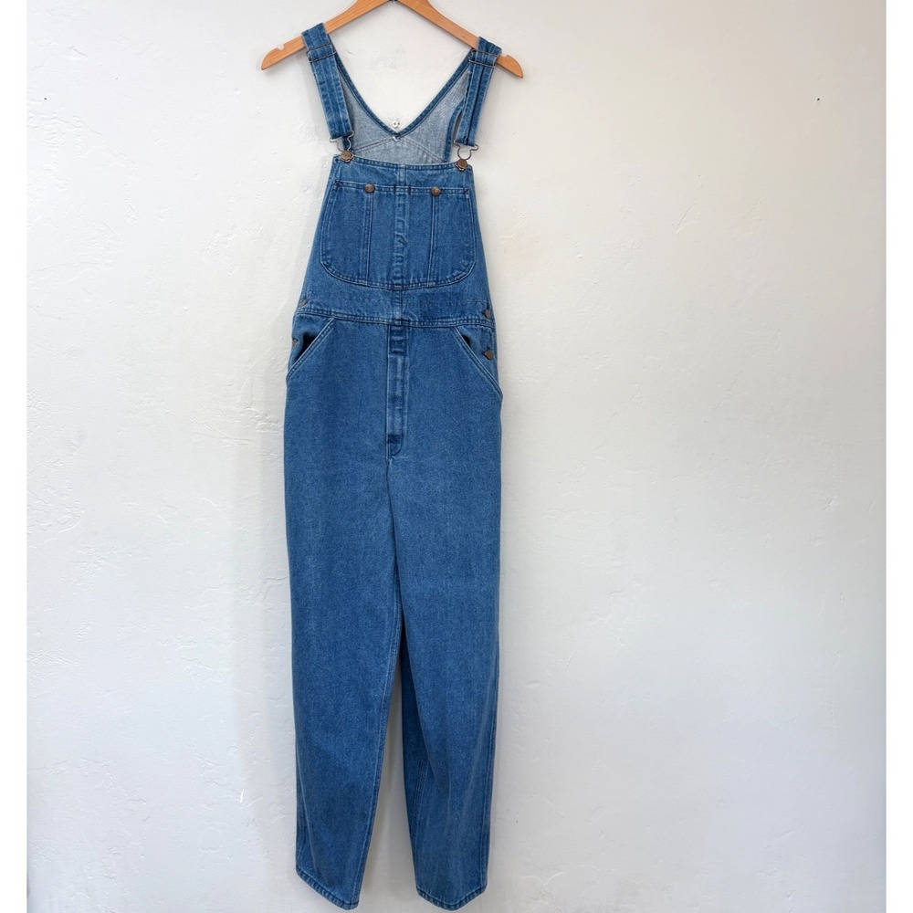 Cotler Vintage Denim Overalls Women Size Small Blue Made in USA 90s